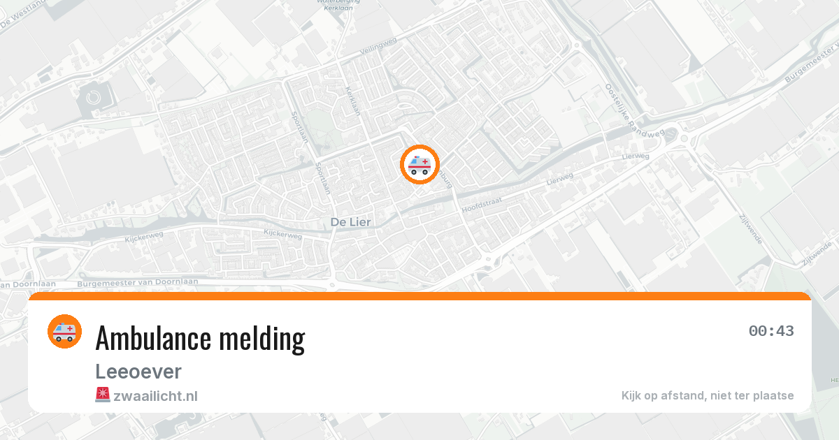 Ambulance melding — 17 mei 2026