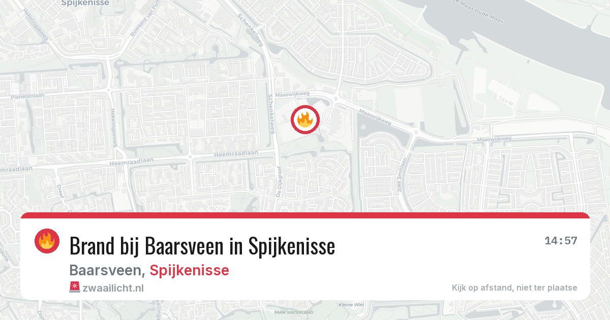 Brand bij Baarsveen in Spijkenisse — 11 jul 2026