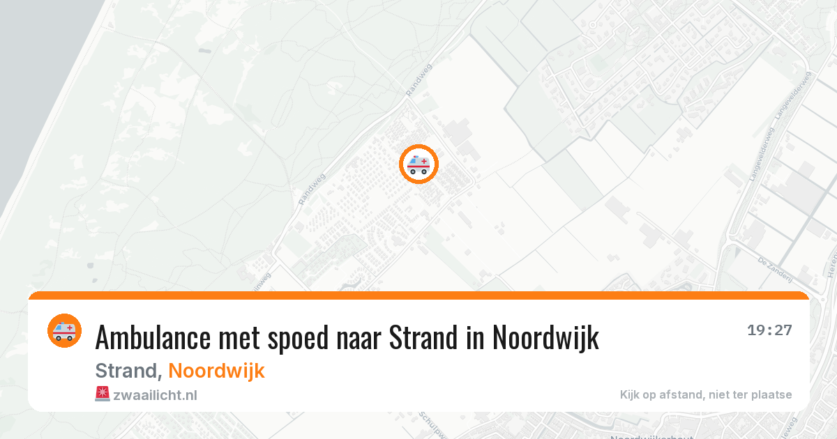 Ambulance met spoed naar Strand in Noordwijk — 12 aug 2026