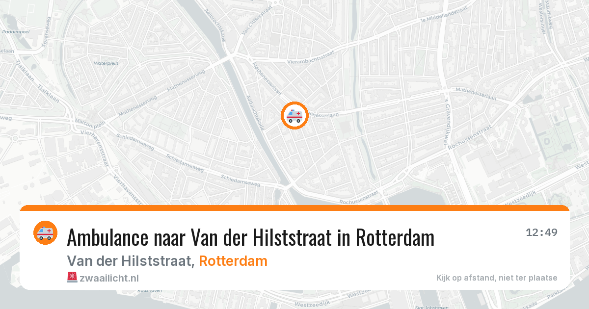 Ambulance naar Van der Hilststraat in Rotterdam — 5 mrt 2026