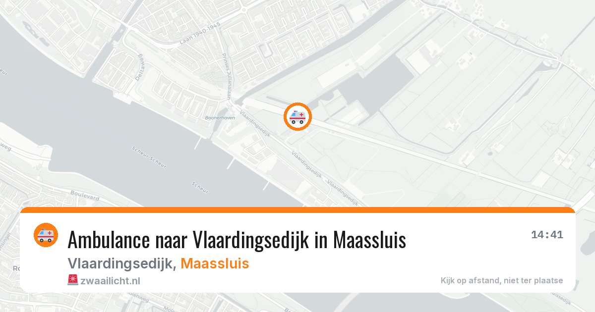 Ambulance naar Vlaardingsedijk in Maassluis — 12 aug 2026