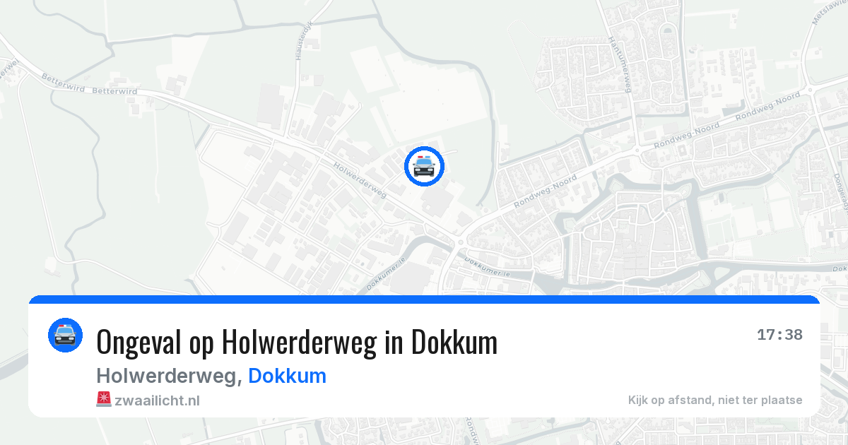 Ongeval op Holwerderweg in Dokkum — 20 mei 2026