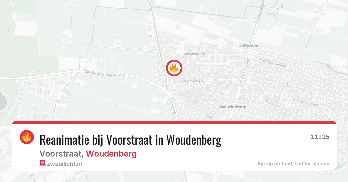 Reanimatie bij Voorstraat in Woudenberg — 4 jul 2026