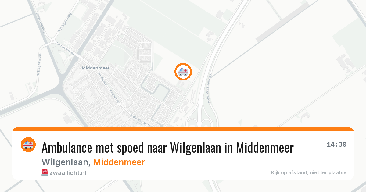 Ambulance met spoed naar Wilgenlaan in Middenmeer — 19 jan 2026