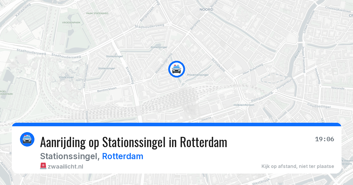 Aanrijding op Stationssingel in Rotterdam — 13 jul 2026
