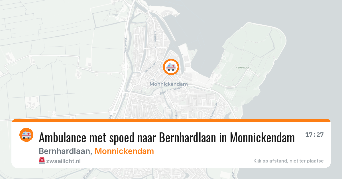 Ambulance met spoed naar Bernhardlaan in Monnickendam — 2 jul 2026