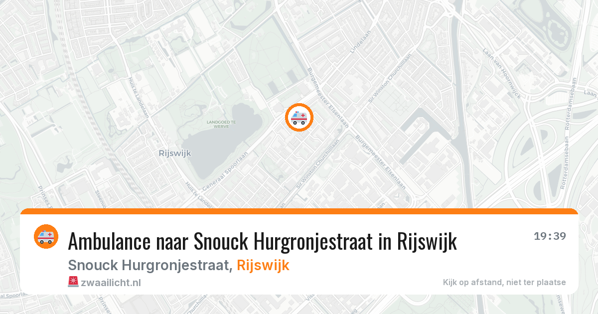 Ambulance naar Snouck Hurgronjestraat in Rijswijk — 11 jul 2026