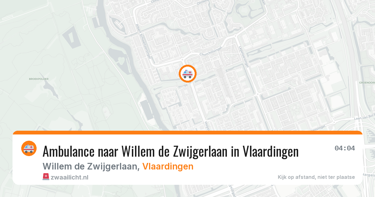 Ambulance naar Willem de Zwijgerlaan in Vlaardingen — 2 jul 2026