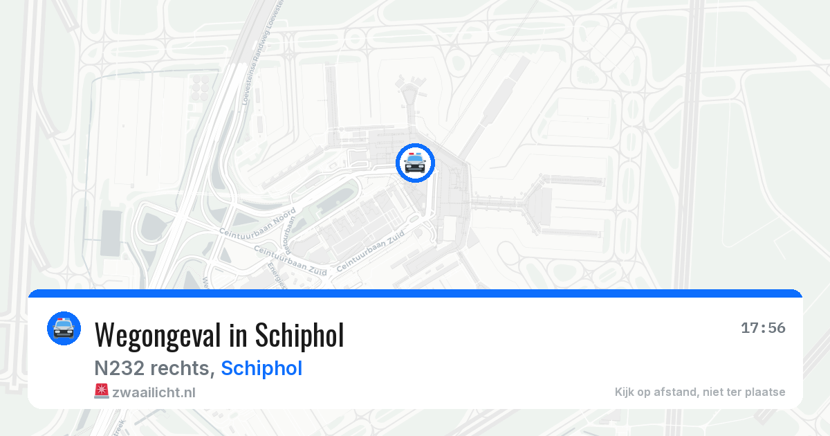 Wegongeval in Schiphol — 14 jun 2026