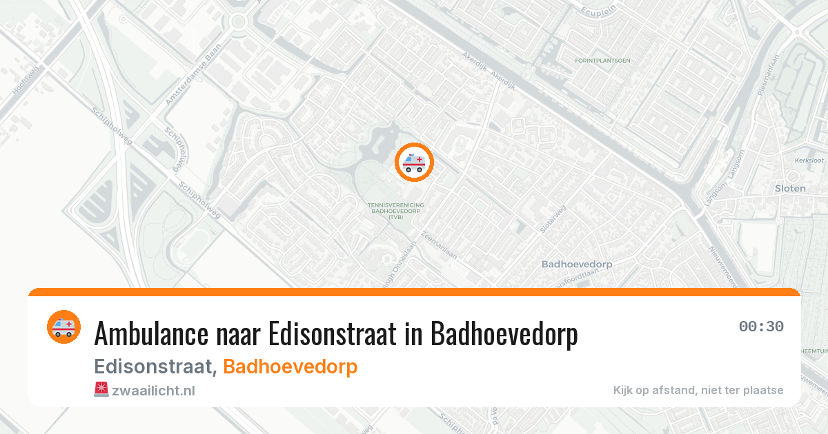 Ambulance naar Edisonstraat in Badhoevedorp — 6 mei 2026