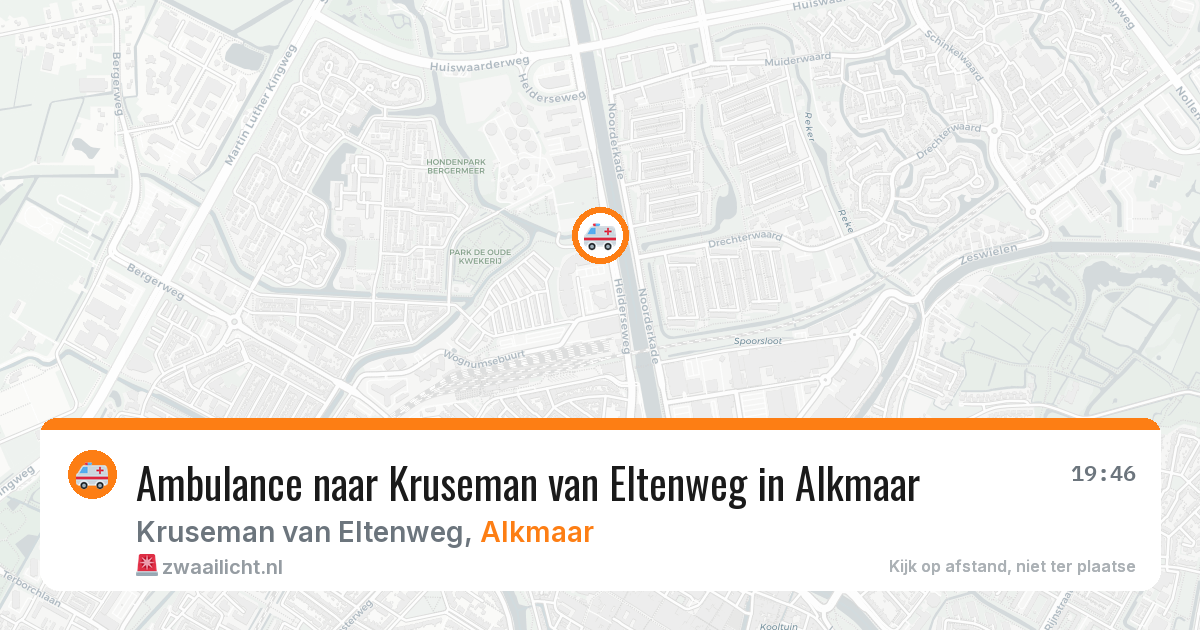 Ambulance naar Kruseman van Eltenweg in Alkmaar — 26 jun 2026