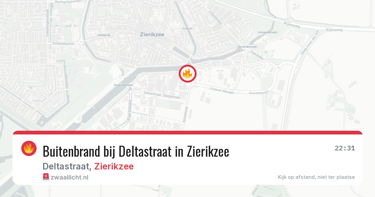Buitenbrand bij Deltastraat in Zierikzee — 3 jul 2026