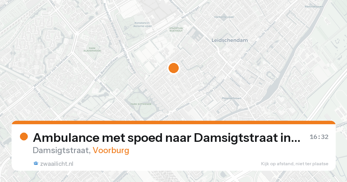 Ambulance met spoed naar Damsigtstraat in Voorburg — 7 feb 2026