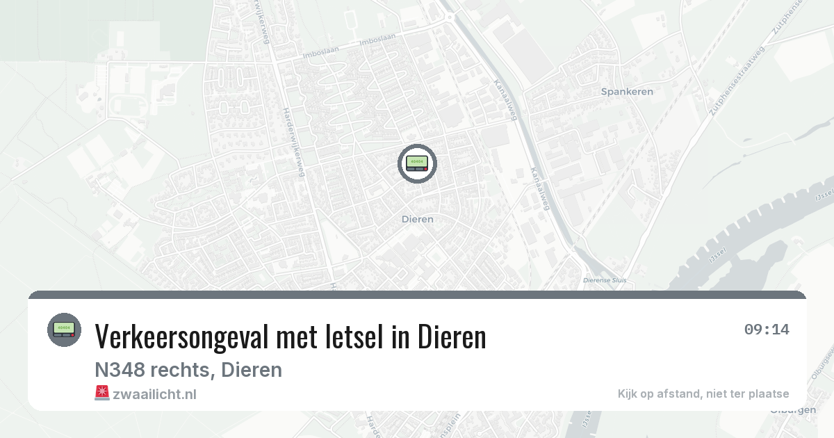 Verkeersongeval met letsel in Dieren — 18 mei 2026