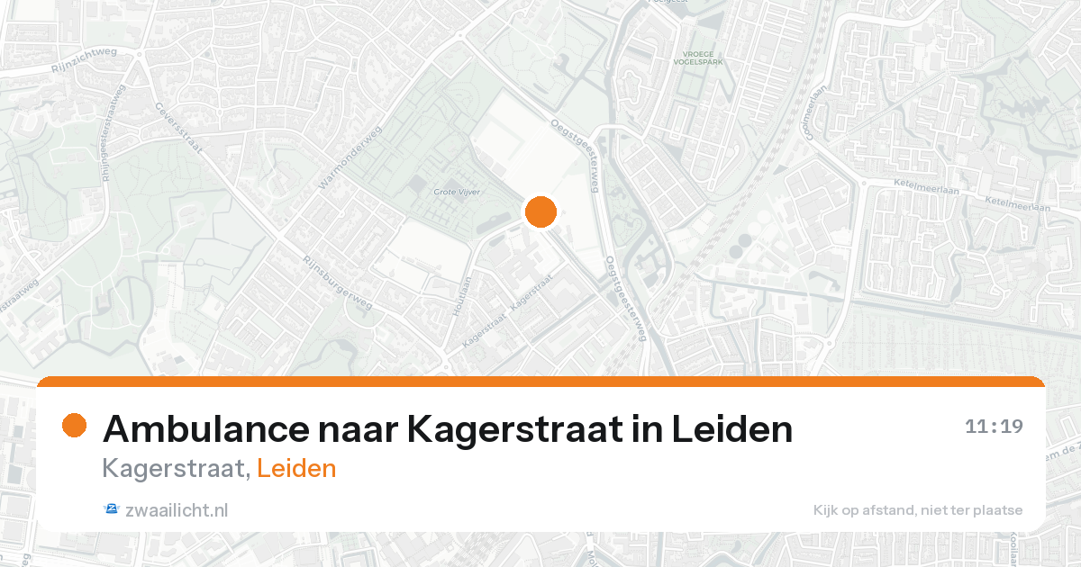 Ambulance naar Kagerstraat in Leiden — 12 jun 2026