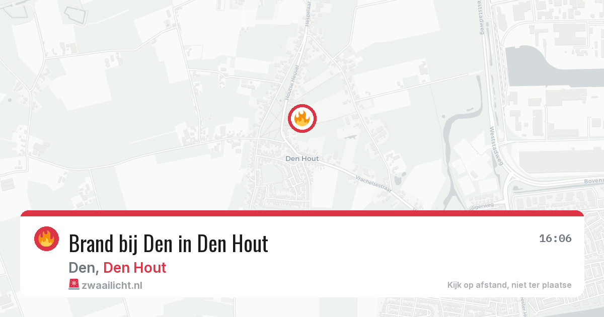 Brand bij Den in Den Hout — 31 jul 2026