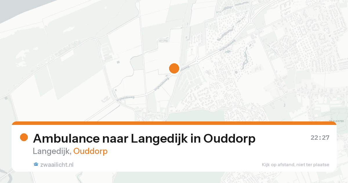 Ambulance naar Langedijk in Ouddorp — 6 jun 2026