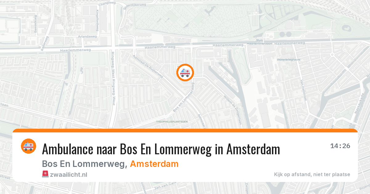 Ambulance naar Bos En Lommerweg in Amsterdam — 24 mrt 2026