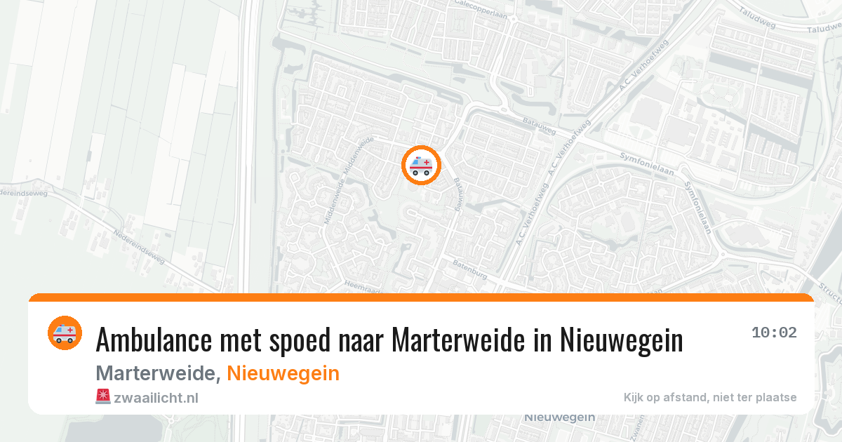 Ambulance met spoed naar Marterweide in Nieuwegein — 19 jan 2026