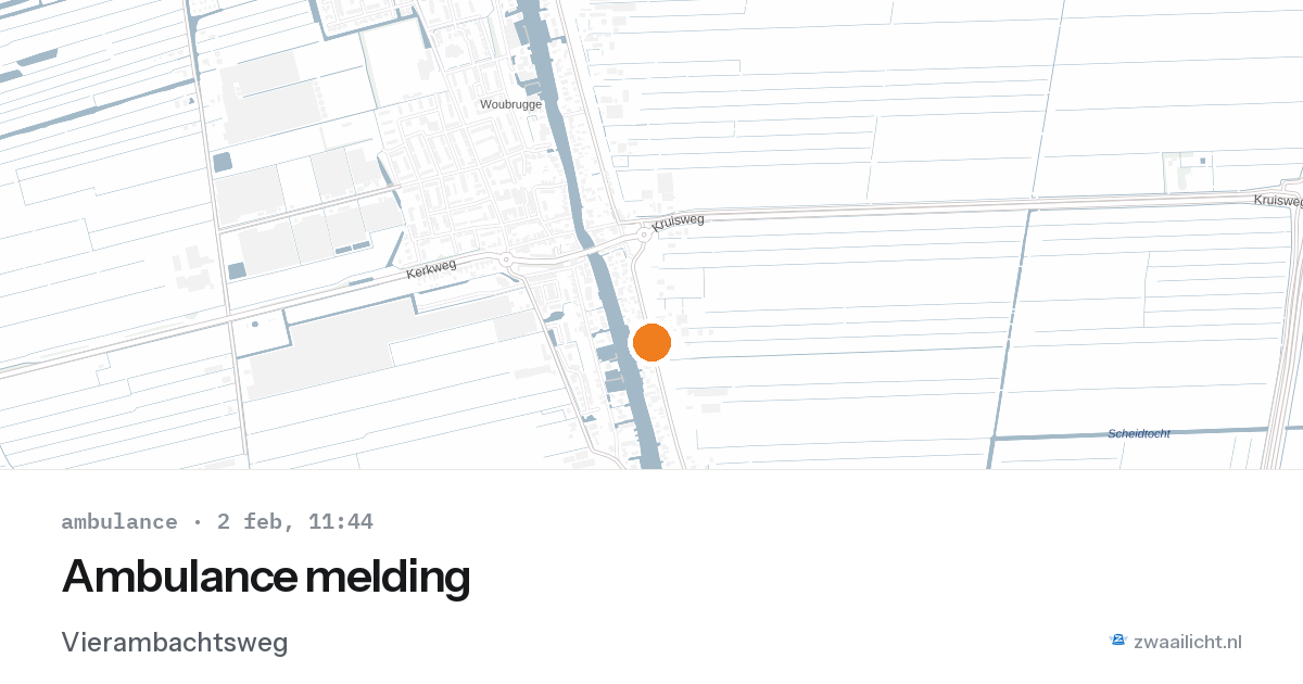 Ambulance melding — 2 feb 2026