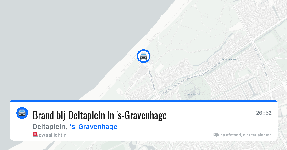 Brand bij Deltaplein in 's-Gravenhage — 12 aug 2026