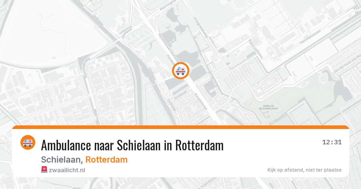 Ambulance naar Schielaan in Rotterdam — 25 jun 2026