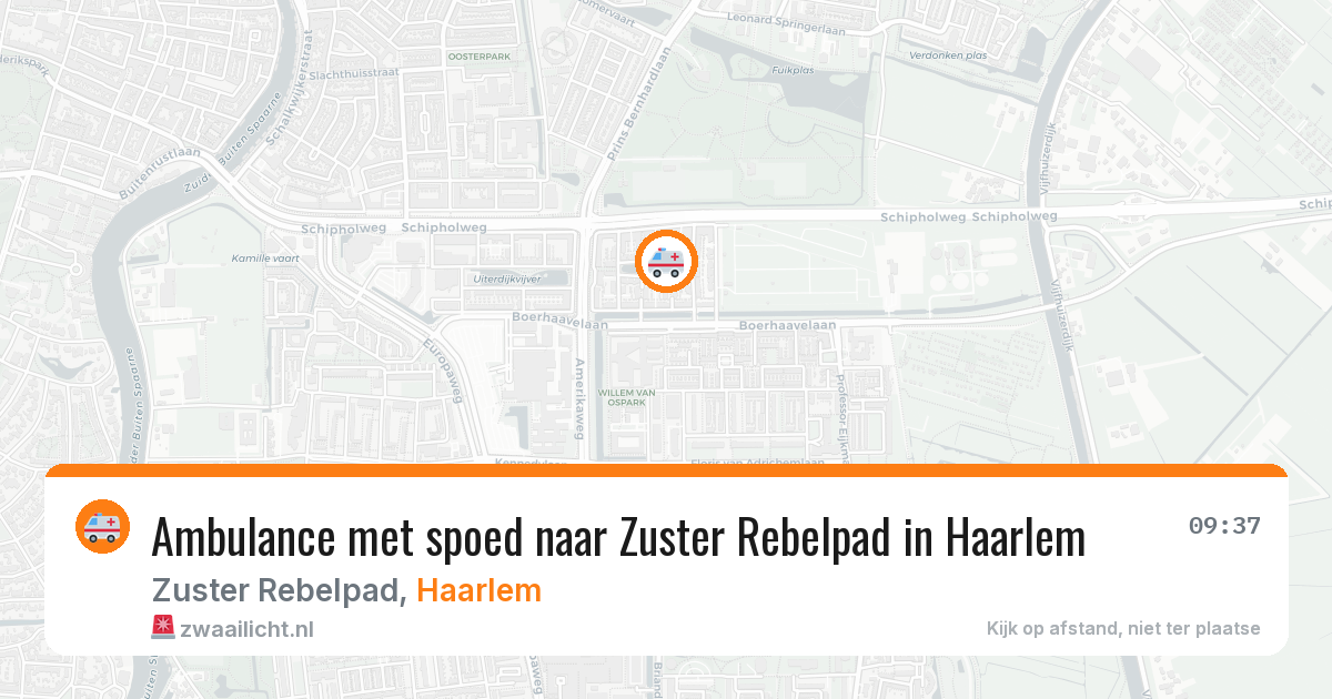 Ambulance met spoed naar Zuster Rebelpad in Haarlem — 4 jun 2026