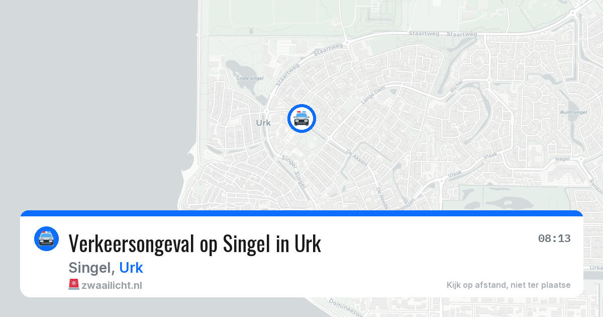 Verkeersongeval op Singel in Urk — 9 jun 2026