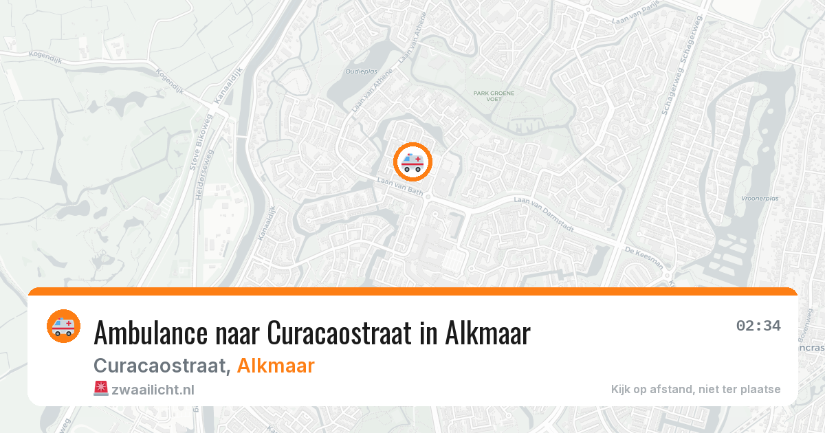 Ambulance naar Curacaostraat in Alkmaar — 27 apr 2026