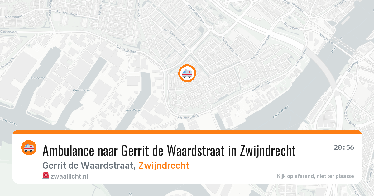 Ambulance naar Gerrit de Waardstraat in Zwijndrecht — 2 jun 2026