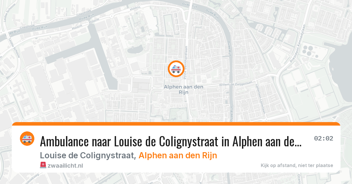 Ambulance naar Louise de Colignystraat in Alphen aan den Rijn — 19 mei 2026