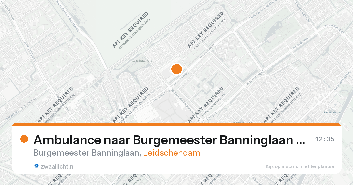 Ambulance naar Burgemeester Banninglaan in Leidschendam — 26 aug 2026
