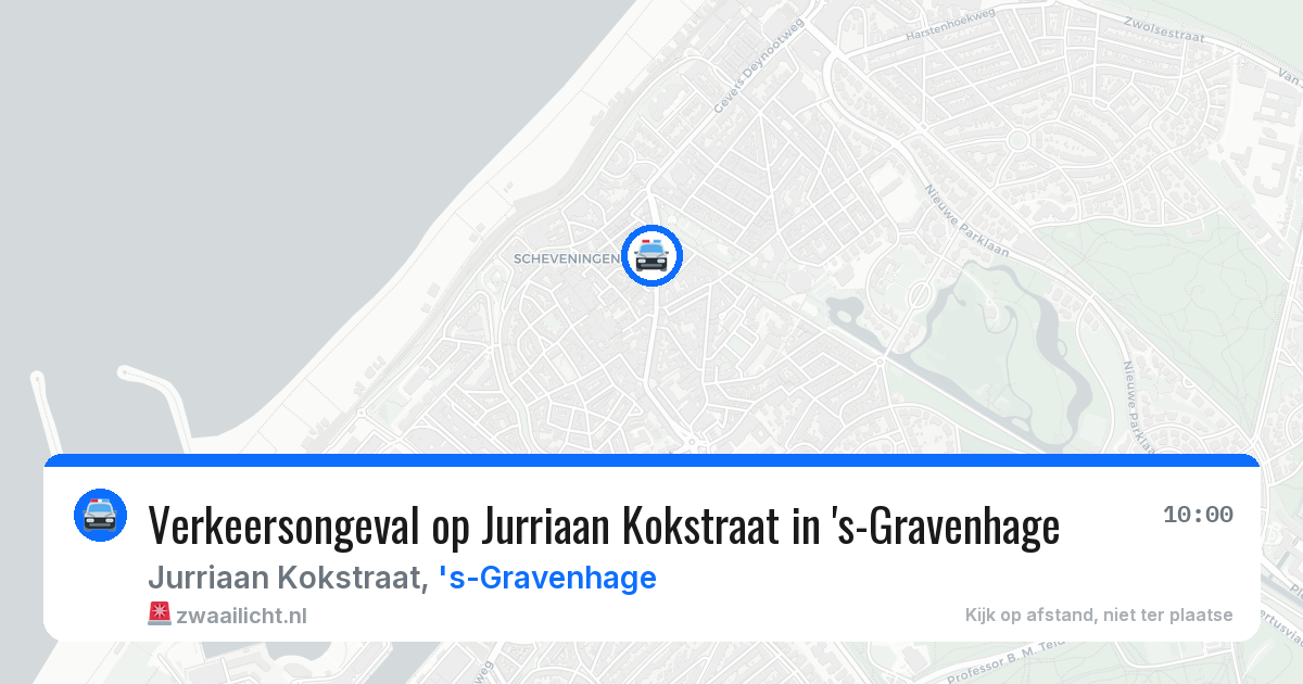 Verkeersongeval op Jurriaan Kokstraat in 's-Gravenhage — 17 mrt 2026