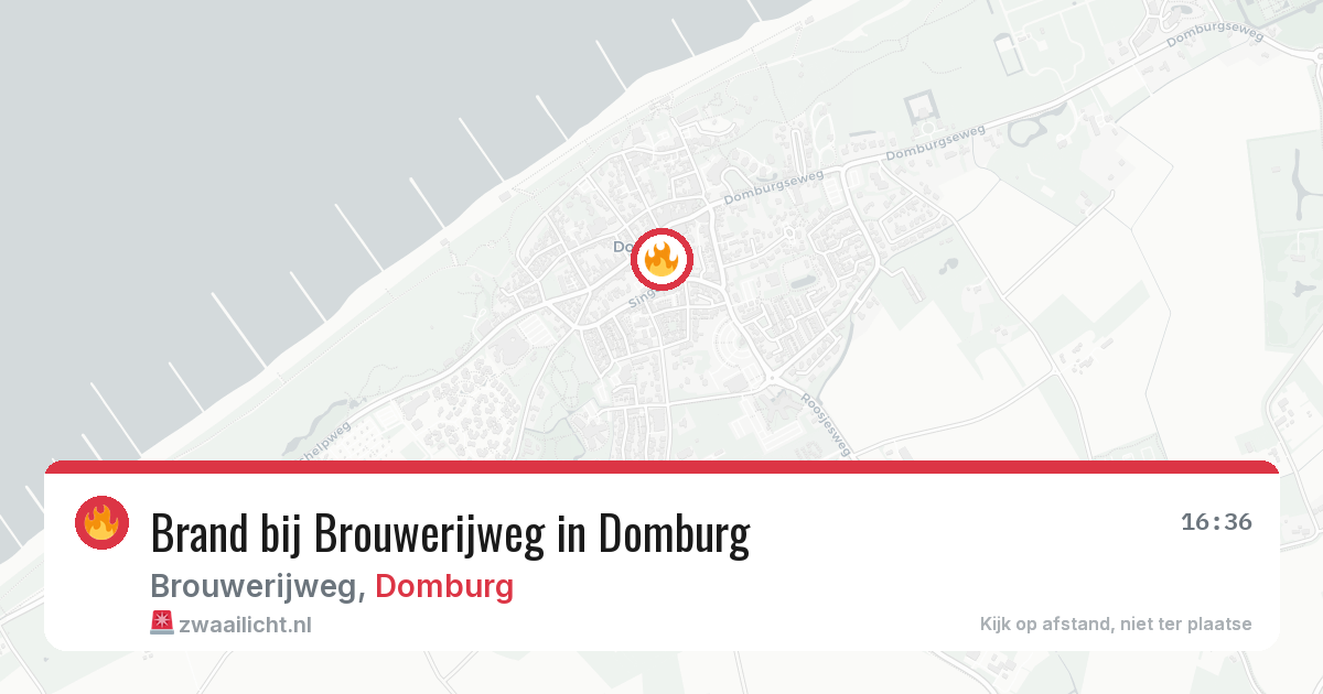 Brand bij Brouwerijweg in Domburg — 23 jun 2026
