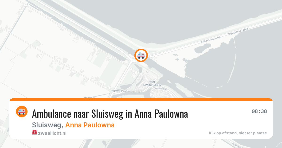 Ambulance naar Sluisweg in Anna Paulowna — 6 aug 2026