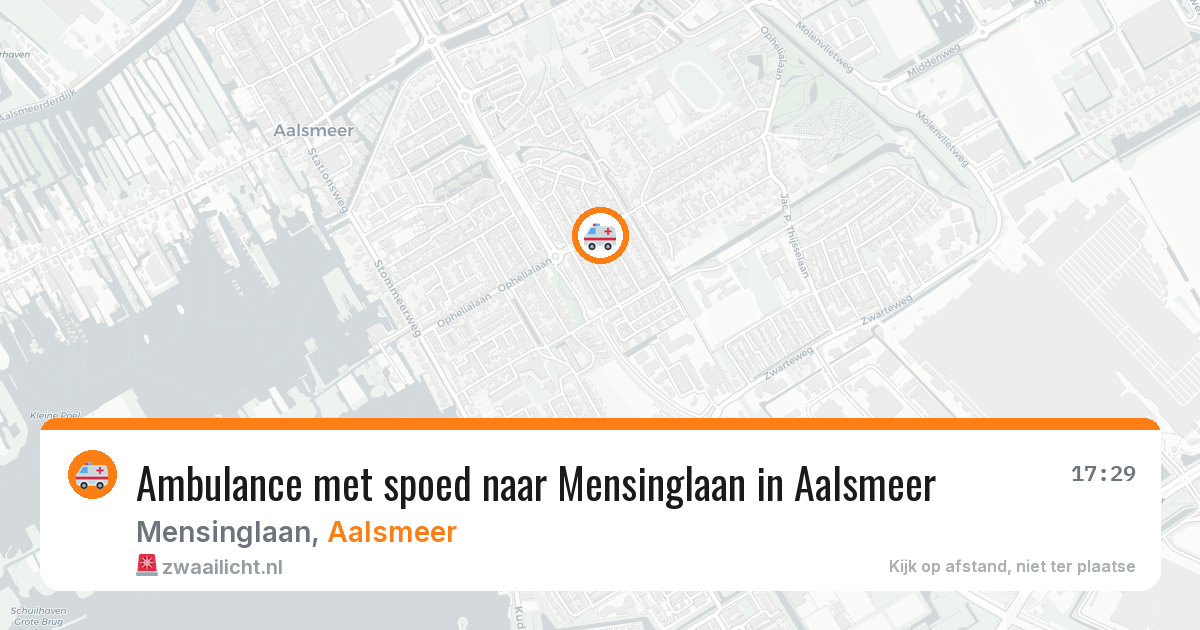 Ambulance met spoed naar Mensinglaan in Aalsmeer — 26 mei 2026