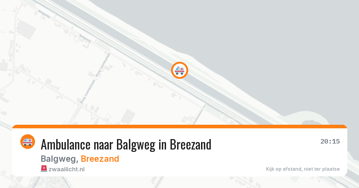 Ambulance naar Balgweg in Breezand — 11 aug 2026