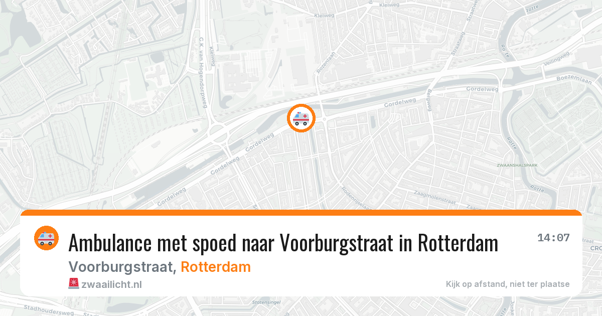 Ambulance met spoed naar Voorburgstraat in Rotterdam — 29 jan 2026