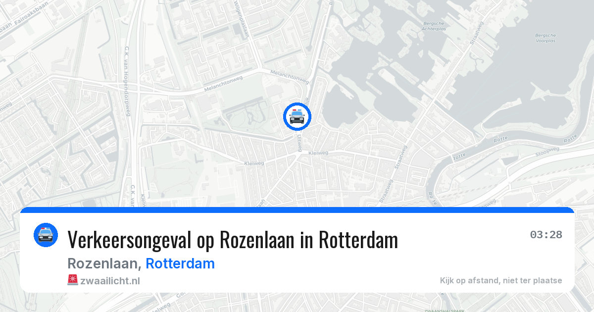 Verkeersongeval op Rozenlaan in Rotterdam — 26 jun 2026