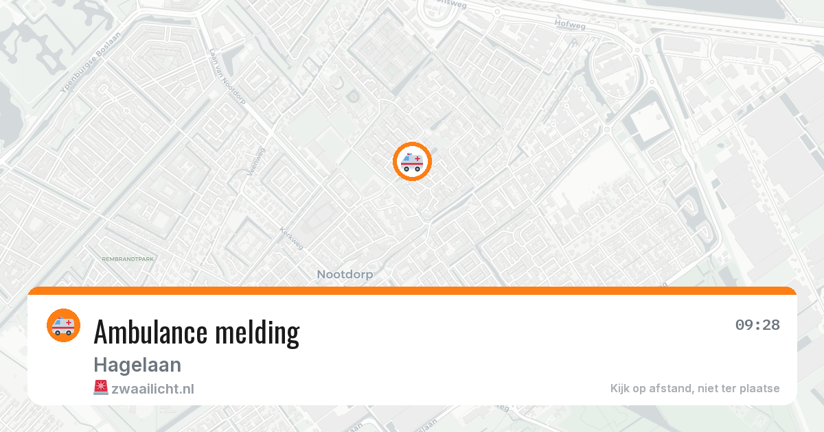 Ambulance melding — 29 mei 2026