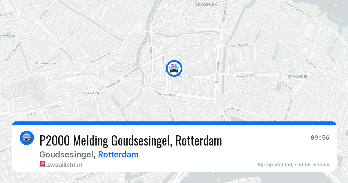 P2000 Melding Goudsesingel, Rotterdam — 29 jan 2026