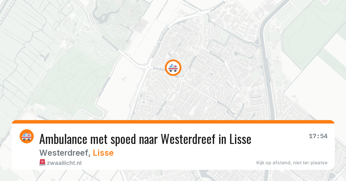 Ambulance met spoed naar Westerdreef in Lisse — 27 jun 2026