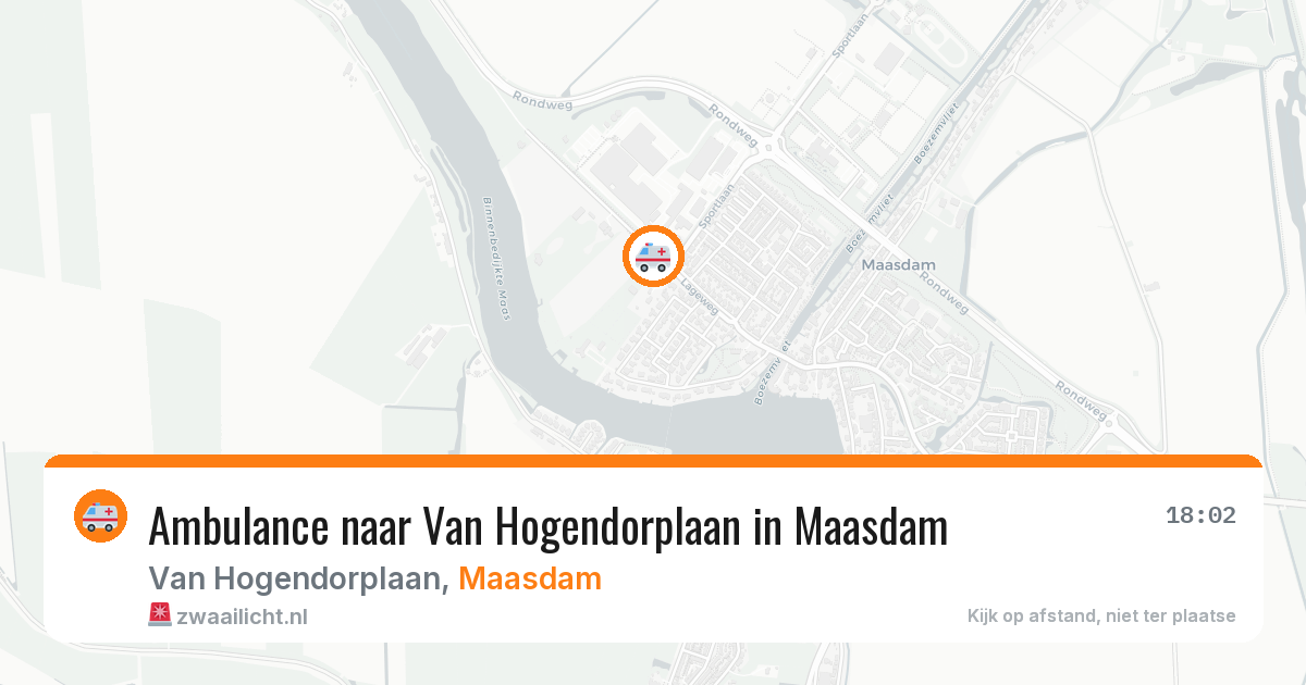 Ambulance naar Van Hogendorplaan in Maasdam — 1 apr 2026