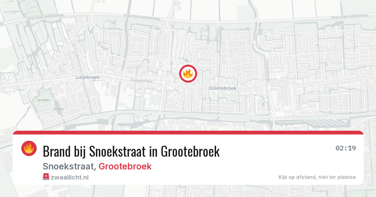 Brand bij Snoekstraat in Grootebroek — 28 apr 2026