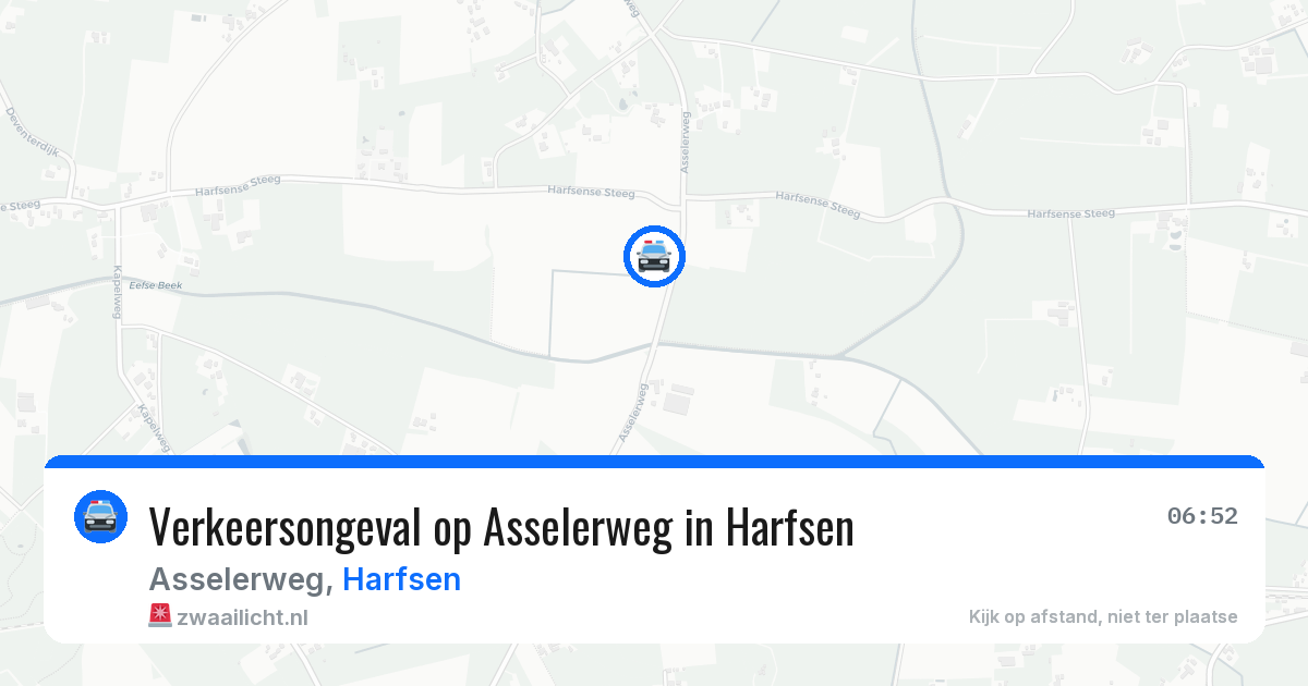 Verkeersongeval op Asselerweg in Harfsen — 9 apr 2026