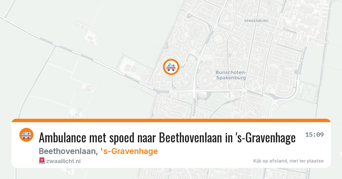 Ambulance met spoed naar Beethovenlaan in 's-Gravenhage — 6 mrt 2026