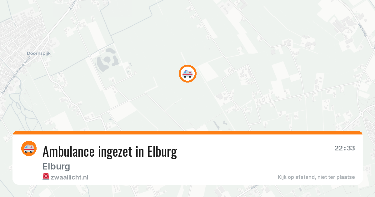 Ambulance ingezet in Elburg — 31 jul 2026