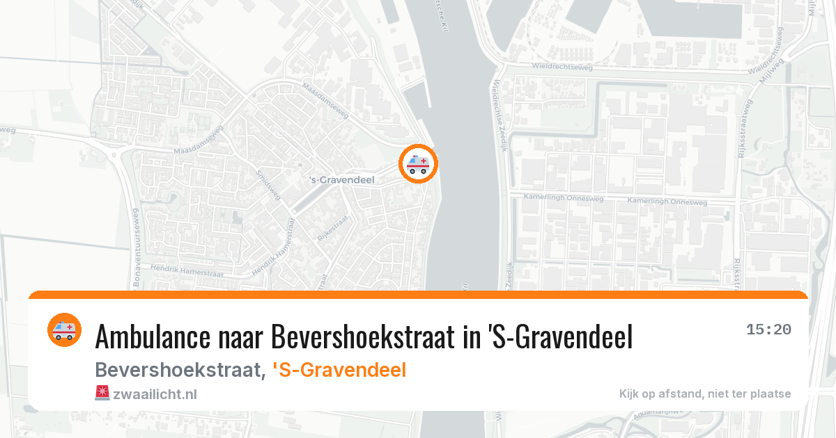 Ambulance naar Bevershoekstraat in 'S-Gravendeel — 11 aug 2026