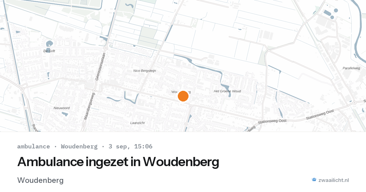 Ambulance ingezet in Woudenberg — 3 sep 2026