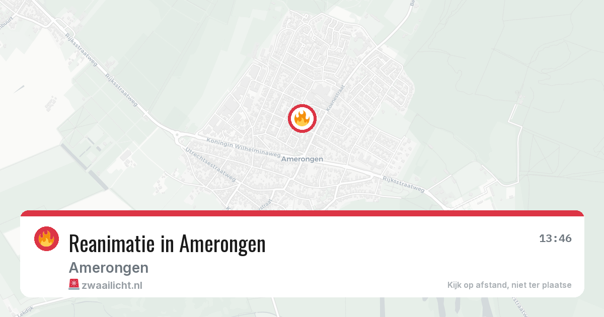 Reanimatie in Amerongen — 12 mrt 2026